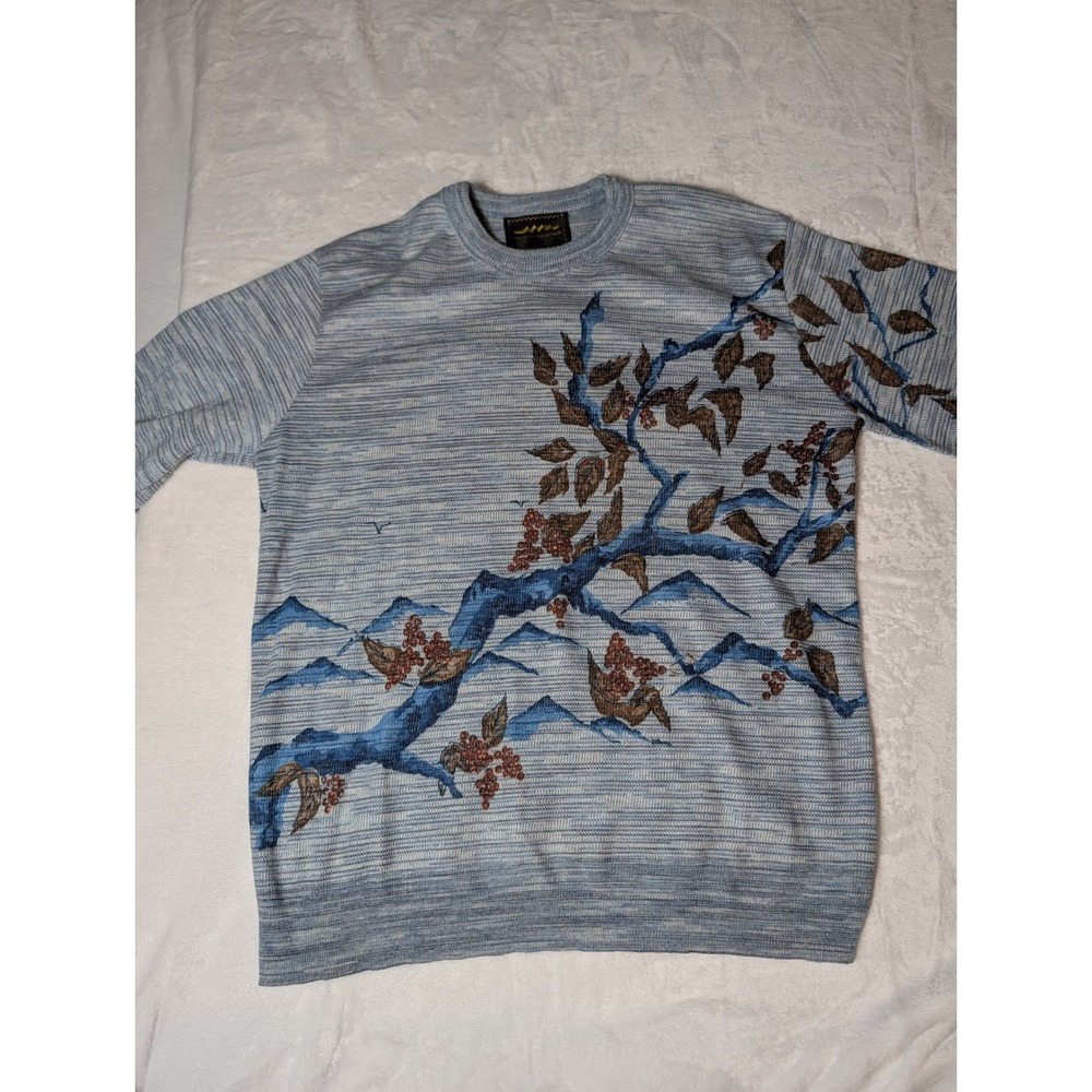 Adam Meldrum Anderson Scenic Mountain Tree Sweater M Grandpacore Vintage